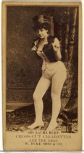 Card Number 608, Laura Burt, from the Actors and Actresses series (N145-3) issued by Duke Sons & Co. to promote Cross Cut Cigarettes MET DP839704