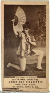 Card Number 606, Minnie Thorp, from the Actors and Actresses series (N145-3) issued by Duke Sons & Co. to promote Cross Cut Cigarettes MET DP839843