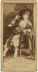 Card Number 603, Vere San Name, from the Actors and Actresses series (N145-3) issued by Duke Sons & Co. to promote Cross Cut Cigarettes MET DP839828