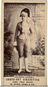 Card Number 630, Josie Knight, from the Actors and Actresses series (N145-3) issued by Duke Sons & Co. to promote Cross Cut Cigarettes MET DP839783