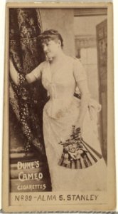 Card Number 99, Alma S. Stanley, from the Actors and Actresses series (N145-4) issued by Duke Sons & Co. to promote Cameo Cigarettes MET DP840003