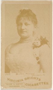 Card 523, Bertha Pierson, American Opera Company, from the Actors and Actresses series (N45, Type 6) for Virginia Brights Cigarettes MET DP831188