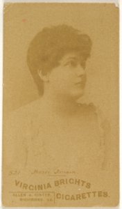 Card 521, Marie Jansen, from the Actors and Actresses series (N45, Type 6) for Virginia Brights Cigarettes MET DP831185