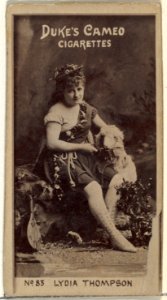 Card Number 83, Lydia Thompson, from the Actors and Actresses series (N145-4) issued by Duke Sons & Co. to promote Cameo Cigarettes MET DP840017