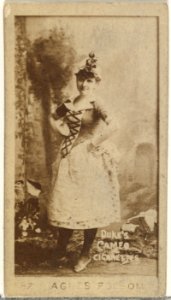 Card Number 87, Agnes Folsom, from the Actors and Actresses series (N145-4) issued by Duke Sons & Co. to promote Cameo Cigarettes MET DP839929