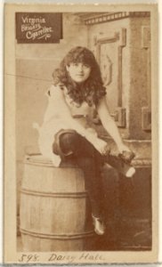 Card 598, Daisy Hall, from the Actors and Actresses series (N45, Type 2) for Virginia Brights Cigarettes MET DP830944