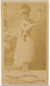 Card 533, Miss Behr, from the Actors and Actresses series (N45, Type 6) for Virginia Brights Cigarettes MET DP831180