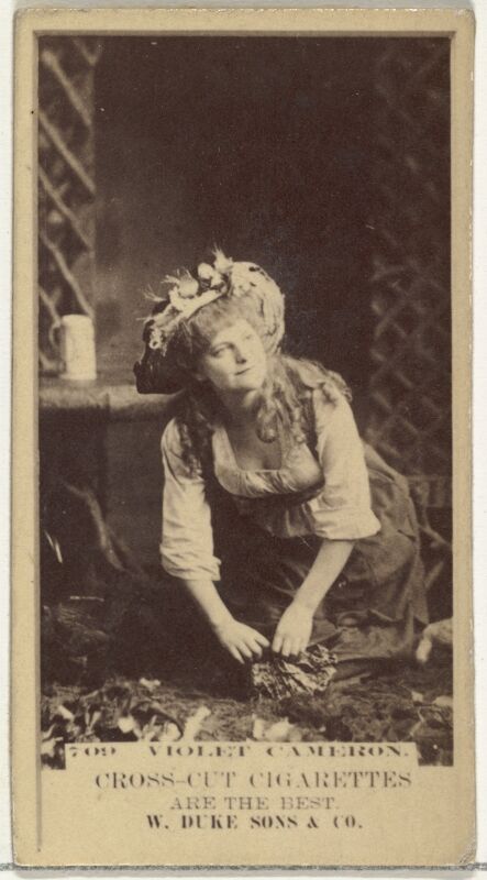 Card Number 709, Violet Cameron, from the Actors and Actresses series (N145-3) issued by Duke Sons & Co. to promote Cross Cut Cigarettes MET DP839712