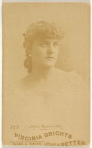 Card 528, Miss Roosevelt, from the Actors and Actresses series (N45, Type 6) for Virginia Brights Cigarettes MET DP831189