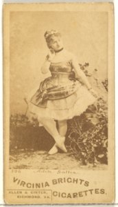Card 506, Adele Gallia, from the Actors and Actresses series (N45, Type 1) for Virginia Brights Cigarettes MET DP829605