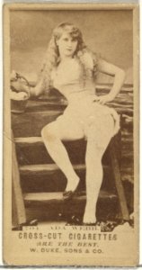 Card Number 701, Miss Ada Webb, from the Actors and Actresses series (N145-3) issued by Duke Sons & Co. to promote Cross Cut Cigarettes MET DP839863