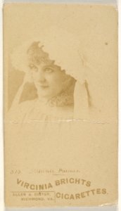 Card 515, Minnie Palmer, from the Actors and Actresses series (N45, Type 6) for Virginia Brights Cigarettes MET DP831187