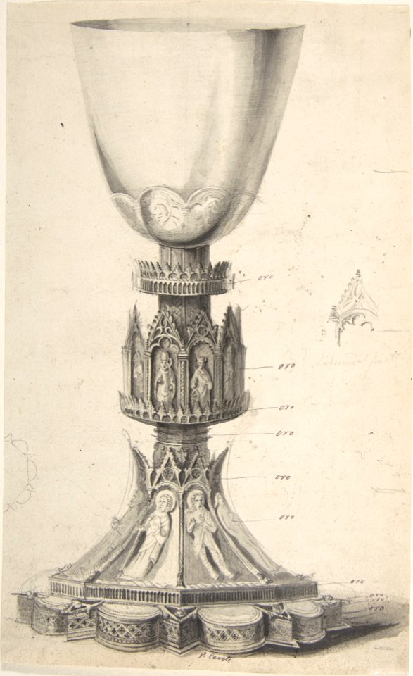 Chalice adorned with Saints, BIshops and Kings MET DP806686