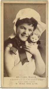 Card Number 619, Flora Walch, from the Actors and Actresses series (N145-3) issued by Duke Sons & Co. to promote Cross Cut Cigarettes MET DP839856