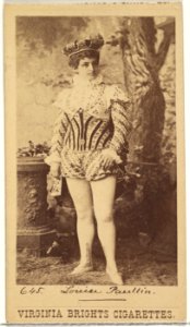 Card 645, Louise Paullin, from the Actors and Actresses series (N45, Type 1) for Virginia Brights Cigarettes MET DP829848