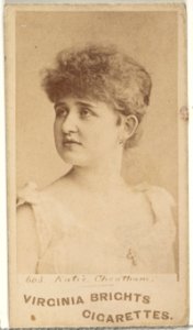 Card 603, Katie Cheatham, from the Actors and Actresses series (N45, Type 1) for Virginia Brights Cigarettes MET DP829364