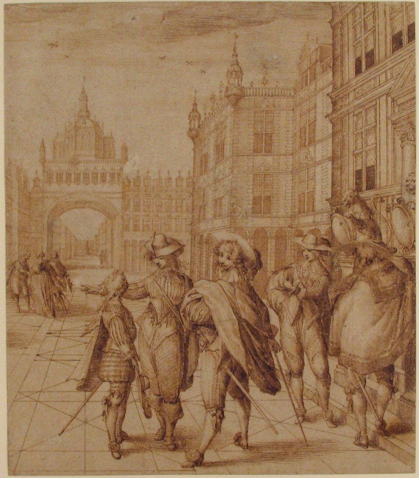Cavaliers in a City Square MET 54.142