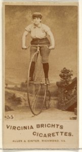 Card 55, from the Girl Cyclists series (N49) for Virginia Brights Cigarettes MET DP831772