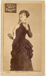 Card 660, Miss Joice, from the Actors and Actresses series (N45, Type 2) for Virginia Brights Cigarettes MET DP830951