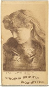 Card 607, Mlle. Bonita, from the Actors and Actresses series (N45, Type 1) for Virginia Brights Cigarettes MET DP828908
