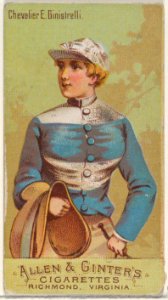 Chevalier E. Ginistrelli, from the Racing Colors of the World series (N22b) for Allen & Ginter Cigarettes MET DP835254