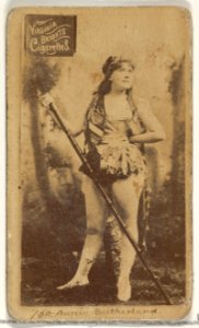 Card 760, Annie Sutherland, from the Actors and Actresses series (N45, Type 2) for Virginia Brights Cigarettes MET DP830994