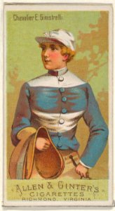 Chevalier E. Ginistrelli, from the Racing Colors of the World series (N22a) for Allen & Ginter Cigarettes MET DP835197