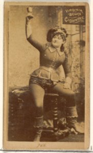 Card 766, from the Actors and Actresses series (N45, Type 2) for Virginia Brights Cigarettes MET DP831023