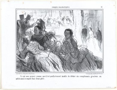 Ce qui nous prouve comme quoi il est... inutile..., from Croquis Dramatiques, published in Le Charivari, May 23, 1857 MET DP876645