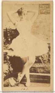 Card 757, from the Actors and Actresses series (N45, Type 2) for Virginia Brights Cigarettes MET DP831032