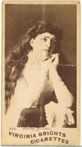 Card 661, Louise Paullin, from the Actors and Actresses series (N45, Type 1) for Virginia Brights Cigarettes MET DP829845