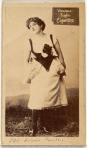 Card 745, Louise Paullin, from the Actors and Actresses series (N45, Type 2) for Virginia Brights Cigarettes MET DP830976