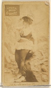 Card 758, Frankie Kemble, from the Actors and Actresses series (N45, Type 2) for Virginia Brights Cigarettes MET DP831034