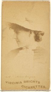 Card 615, Miss Evans, from the Actors and Actresses series (N45, Type 1) for Virginia Brights Cigarettes MET DP829442