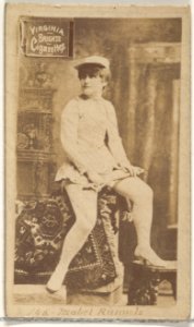 Card 746, Mabel Runnels, from the Actors and Actresses series (N45, Type 2) for Virginia Brights Cigarettes MET DP830990