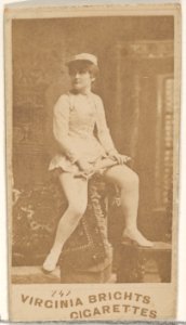Card 747, from the Actors and Actresses series (N45, Type 4) for Virginia Brights Cigarettes MET DP830592