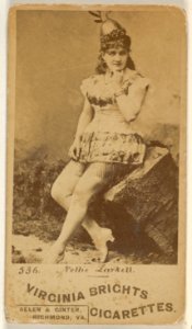 Card 536, Nellie Larkell, from the Actors and Actresses series (N45, Type 6) for Virginia Brights Cigarettes MET DP831186