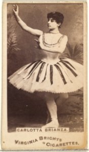 Carlotta Brianza, from the Actors and Actresses series (N45, Type 1) for Virginia Brights Cigarettes MET DP828914