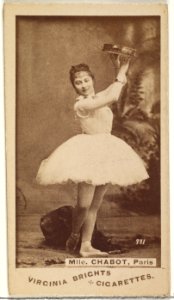 Card 771, Mlle. Chabot, Paris, from the Actors and Actresses series (N45, Type 1) for Virginia Brights Cigarettes MET DP829363