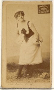Card 770, Louise Paullin, from the Actors and Actresses series (N45, Type 2) for Virginia Brights Cigarettes MET DP831036