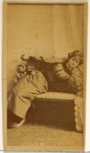 Cecile James, from the Actors and Actresses series (N45, Type 8) for Virginia Brights Cigarettes MET DP831542