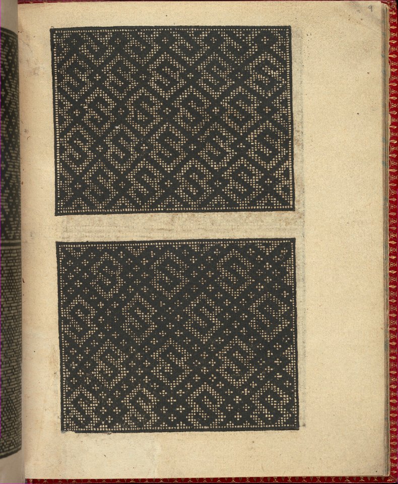 Ce est ung tractat de la noble art de leguille ascavoir ouvraiges de spaigne... page 5 (verso) MET DP355606
