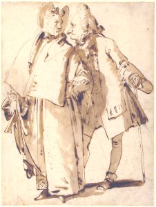 Caricature- An Elderly Couple MET 37.165.8