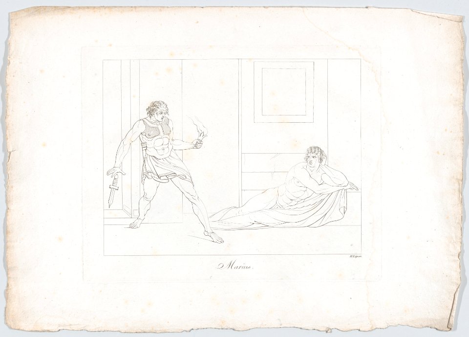 Caius Marius and the Cimbrian Soldier (Plutarch, "Marius," 39; Lucan, "Pharsalia," XI, 75-86) MET DP860042