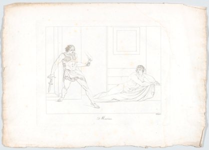 Caius Marius and the Cimbrian Soldier (Plutarch, "Marius," 39; Lucan, "Pharsalia," XI, 75-86) MET DP860042