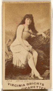 Card 720, Miss Carroll, from the Actors and Actresses series (N45, Type 1) for Virginia Brights Cigarettes MET DP830422
