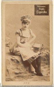 Card 759, from the Actors and Actresses series (N45, Type 2) for Virginia Brights Cigarettes MET DP831024