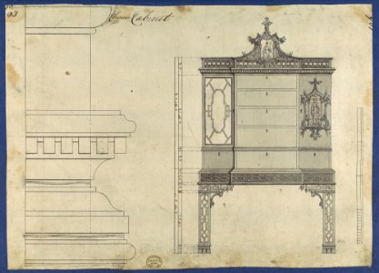 Chinese Cabinet, from Chippendale Drawings, Vol. II MET DP118199