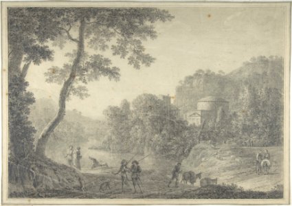 Classical Landscape with Hunters in the Foreground MET DP801416
