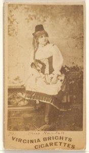 Card 721, Miss Randall, from the Actors and Actresses series (N45, Type 1) for Virginia Brights Cigarettes MET DP830508